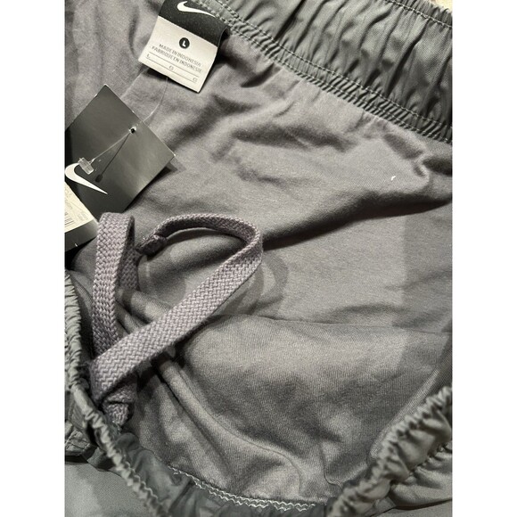Y2K Nike Pants Mens L Grey Lined Windbreaker Baggy Track Drawstring 400300 NEW - Picture 7 of 9